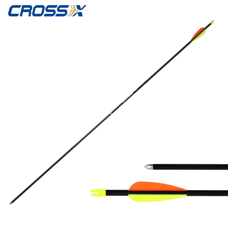 Cross-X 5.2 Carbonpfeil mit Kunststoffbefiederung Avatar .005" Spine 800