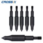 6-er Pack Cross-X 6.2 Stahlspitze zum Schrauben Field  9/32" - 125 grains