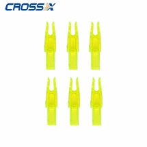 6-er Pack Cross-X 6.2 Stecknocken Super Uni Leuchtend Gelb