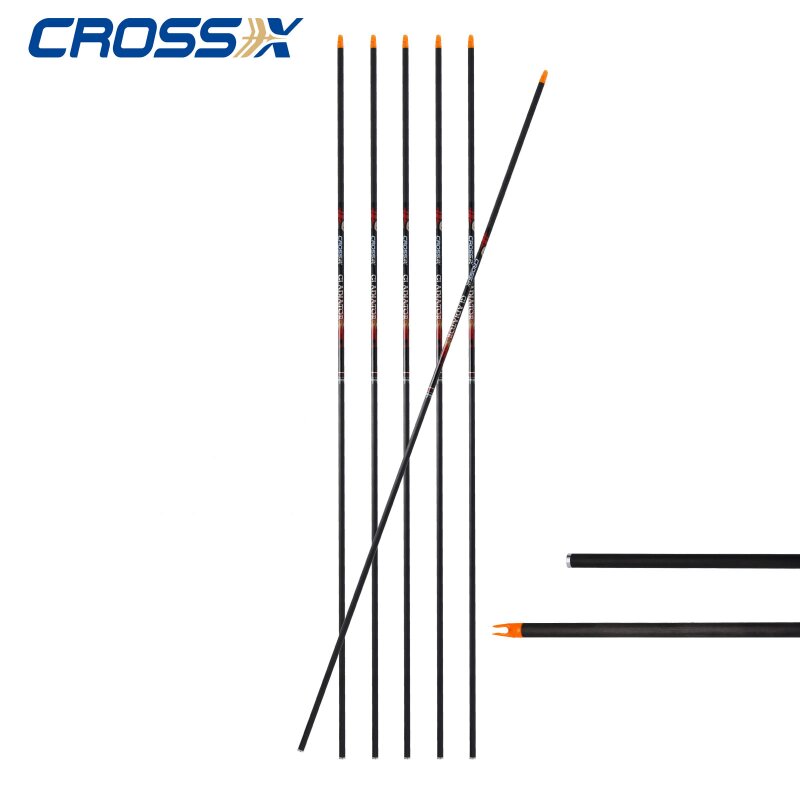 6-er Pack Cross-X 6.2 Carbonpfeilschaft Gladiator .006" Spine 700