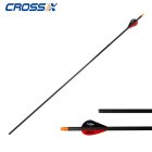 Cross-X 6.2 Carbonpfeil mit Kunststoffbefiederung Gladiator .006"