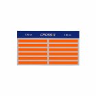 Cross-X Klebeband Streifen für Vanes 48 Stück 5 cm Neon Orange