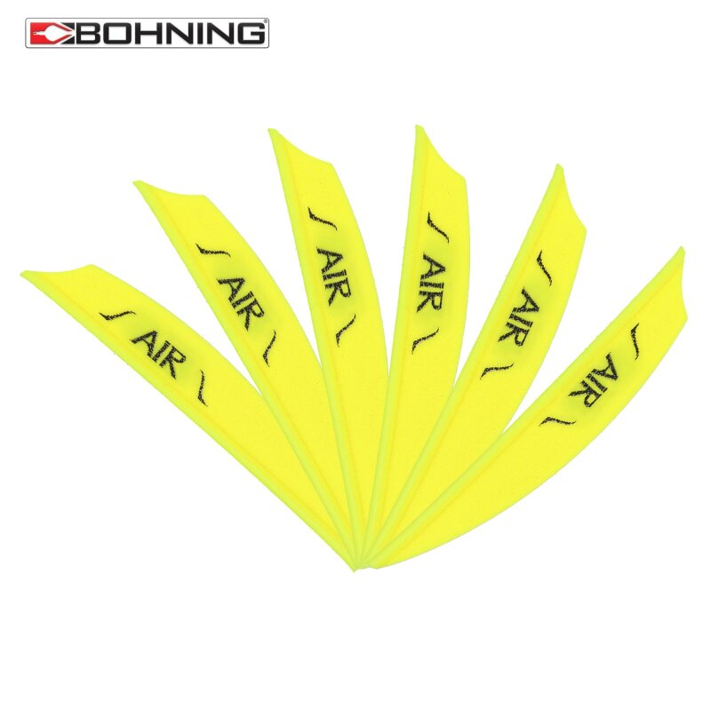 6-er Pack Bohning Plastikfedern Air Vanes 2" (ca. 5,08 cm) Leuchtend Gelb