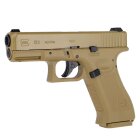 Kofferset Umarex Glock 19X Co2-Pistole Coyote 18 Schuss Blowback Kaliber 4,5 mm Stahl BB (P18)