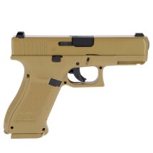 Kofferset Umarex Glock 19X Co2-Pistole Coyote 19 Schuss Kaliber 4,5 mm Stahl BB (P18)