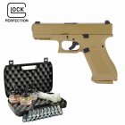 Kofferset Umarex Glock 19X Co2-Pistole Coyote 19 Schuss Kaliber 4,5 mm Stahl BB (P18)