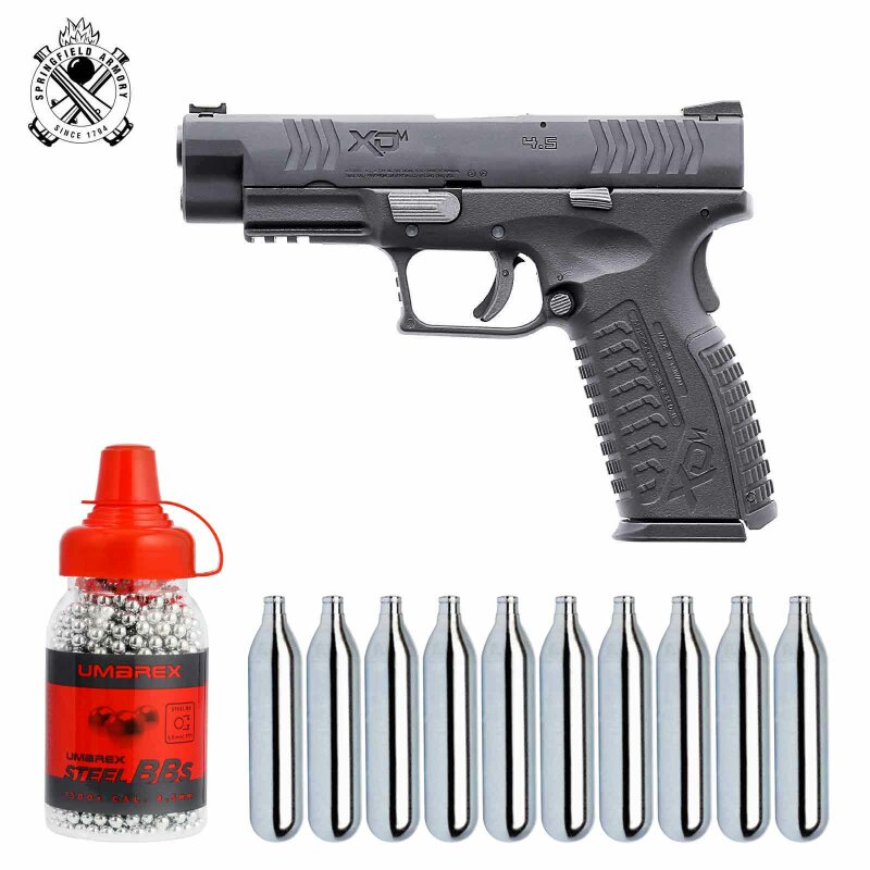 SET Springfield XDM 4,5 mm BB Blowback Co2-Pistole (P18)