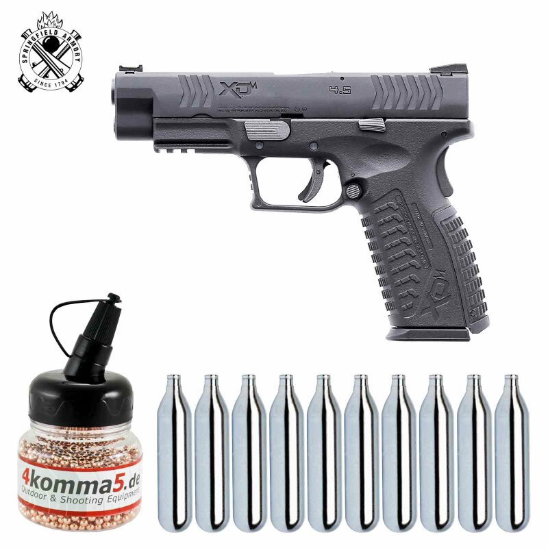 SET Springfield XDM 4,5 mm BB Blowback Co2-Pistole (P18)