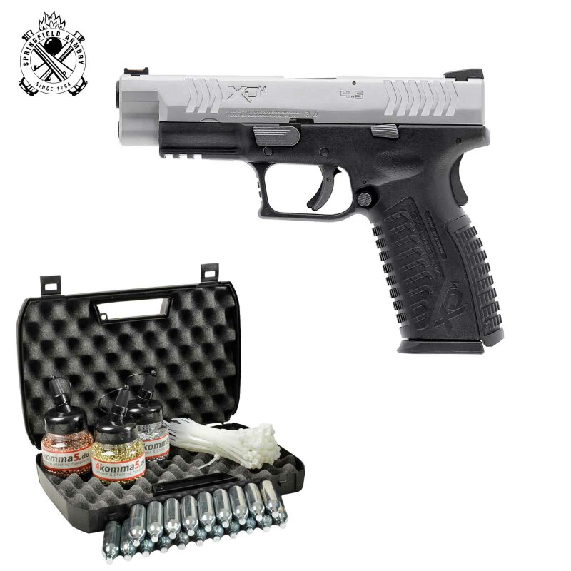 Kofferset Springfield XDM Bicolor 4,5 mm BB Blowback Co2-Pistole (P18)