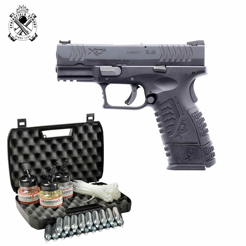 Kofferset Springfield XDM Compact 4,5 mm BB Blowback Co2-Pistole (P18)