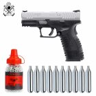 SET Springfield XDM Compact Bicolor 4,5 mm BB Blowback Co2-Pistole (P18)