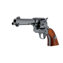 Denix Dekomodell 45er Colt Peacemaker 4,75" Lauf - Braun mit Sterngravur