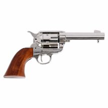 Denix Dekomodell 45er Colt Peacemaker 4,75" Lauf - vernickelt mit Holzgriffschalen