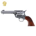 Denix Dekomodell 45er Colt Peacemaker 4,75" Lauf Silber - Holzgriffschalen