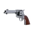 Denix Dekomodell 45er Colt Peacemaker 4,75" Lauf Silber - Holzgriffschalen