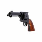 Denix Dekomodell 45er Colt Peacemaker 4,75" Lauf Schwarz Holzgriffschalen + 6 Patronen