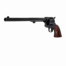 Denix Dekomodell 45er Colt Peacemaker 12" Lauf Schwarz - Braune Griffschalen