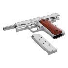 Denix Dekomodell 45er Colt Government M1911A1 Automatik Vernickelt - Holzgriffschalen