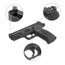 Komplettset Smith & Wesson M&P 9 Performance Center Softair-Pistole Schwarz Kaliber 6 mm BB Gas Blowback (P18)