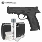 Komplettset Smith & Wesson M&P 9 Softair-Pistole Schwarz Kaliber 6 mm BB Gas Blowback (P18)