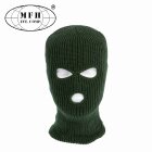 MFH Balaclava / Sturmhaube 3-Loch Polyacryl Oliv