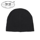 MFH Strickmütze Beanie fein gestrickt kurz Schwarz