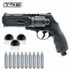 SET T4E Defense Training Marker HDR 50 (TR 50) Revolver Co2 cal .50 - 7,5 Joule (P18) + Rubberballs RB 50 - 50 Stück