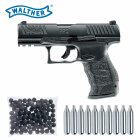 SET Walther Defense Training Marker PPQ M2 T4E RAM cal .43 Schwarz (P18) + Rubberballs 100 Stück