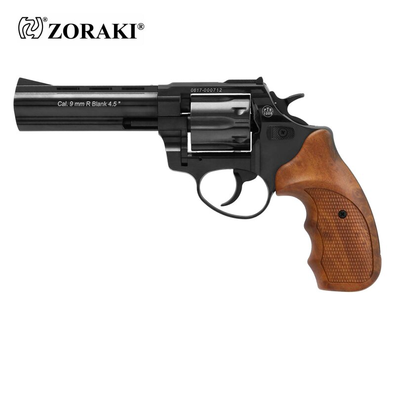 Zoraki R1 4,5 Zoll Lauf Schreckschuss Revolver Shiny 9 mm R.K. (P18)