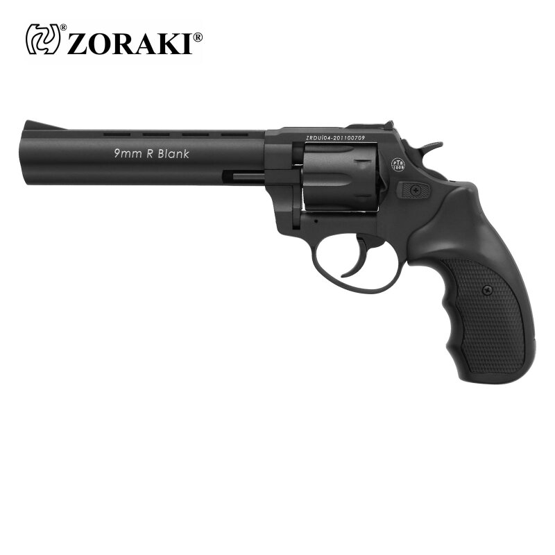 Zoraki R1 6 Zoll Lauf Schreckschuss Revolver Schwarz 9 mm R.K. (P18)