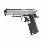 SET Colt Government 1911 A1 Schreckschuss Pistole Polished Chrome 9 mm P.A.K. (P18) + 50 Platzpatronen 9 mm P.A.K.