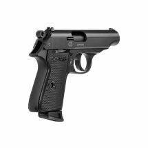 SET Walther PP Schreckschuss Pistole Schwarz 9 mm P.A.K. (P18) + 50 Platzpatronen 9 mm P.A.K.