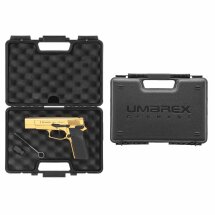 SET Browning GPDA 9 Schreckschuss Pistole Gold Finish 9 mm P.A.K. (P18) + 50 Platzpatronen 9 mm P.A.K.