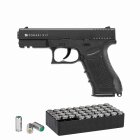 SET Zoraki 917 Schreckschuss Pistole brüniert 9 mm P.A.K. (P18) + 50 Platzpatronen 9 mm P.A.K.