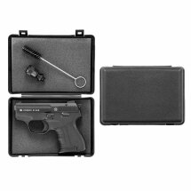 SET Zoraki 906 Schreckschuss Pistole brüniert/Chrom 9 mm P.A.K. (P18) + 50 Platzpatronen 9 mm P.A.K.