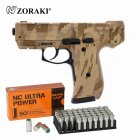 SET Zoraki 925 Schreckschuss Pistole Camo 9 mm P.A.K. (P18) + 50 Platzpatronen 9 mm P.A.K.