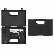 SET Zoraki 914 Schreckschuss Pistole Chrom 9 mm P.A.K. (P18) + 50 Platzpatronen 9 mm P.A.K.