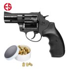 SET Ekol Viper Schreckschuss Revolver 2,5" Lauf brüniert 9 mm R.K. (P18) + 50 Platzpatronen 9 mm R.K.