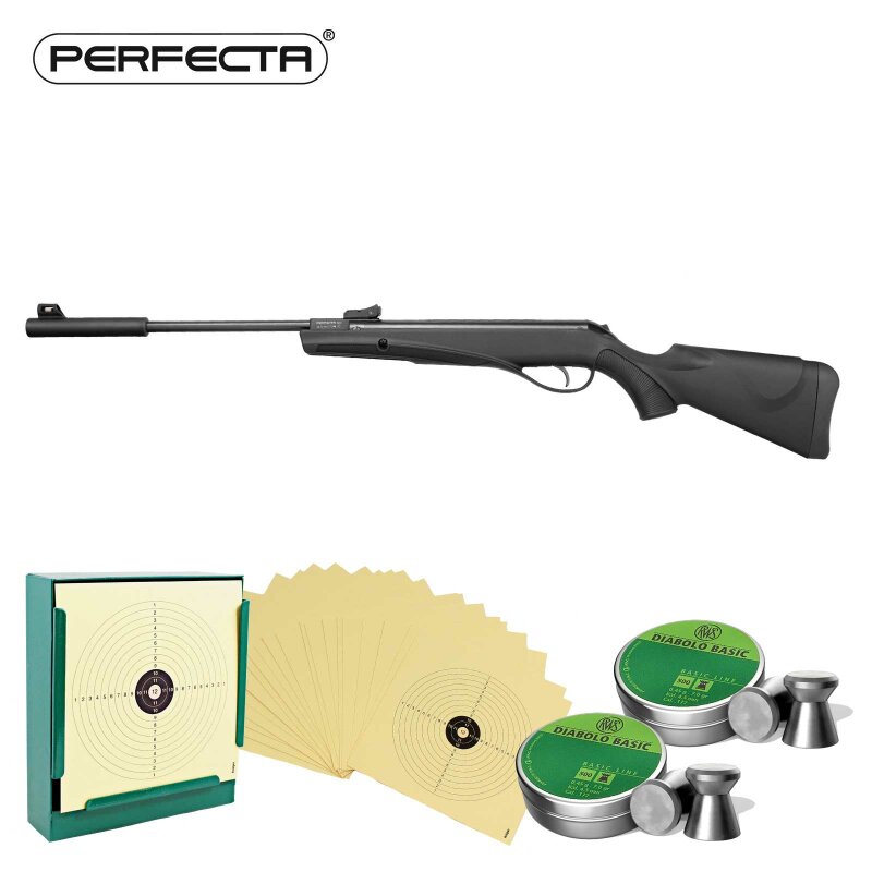 SET Luftgewehr Perfecta RS30 - 4,5 mm (P18) + Kugelfang