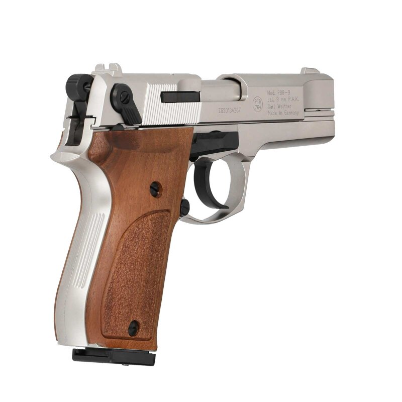 Walther Schreckschuss Pistole P88 (Nickel - Holz) - Selbstschutz - Freie  Waffen Online Shop