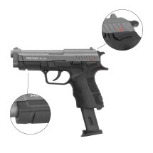 SET Retay X Pro Schreckschuss Pistole Titan 9 mm P.A.K. (P18) + 50 Platzpatronen 9 mm P.A.K.