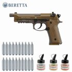 Superset Beretta M9A3 FDE 4,5 mm Stahl BB Co2-Pistole Vollmetall Blow Back (P18)