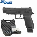 Komplettset Sig Sauer ProForce P320 M17 Softair-Co2-Pistole Schwarz Kaliber 6 mm BB Blowback (P18)