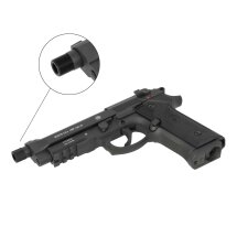 Komplettset Beretta M9A3 FM Softair-Co2-Pistole Schwarz Kaliber 6 mm BB Blowback (P18)