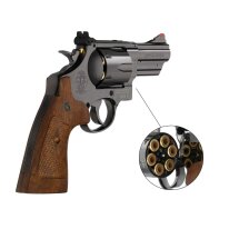 Smith & Wesson M29 3 Zoll Hochglanzbrüniert Co2-Revolver Kaliber 4,5 mm BB (P18)