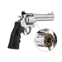 Superset Smith & Wesson 629 Classic 6,5 Zoll Steel-Finish Co2-Revolver Kaliber 4,5 mm BB (P18)