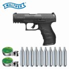 SET Walther PPQ M2 - 4,5 mm Diabolo Blowback Co2-Pistole (P18)