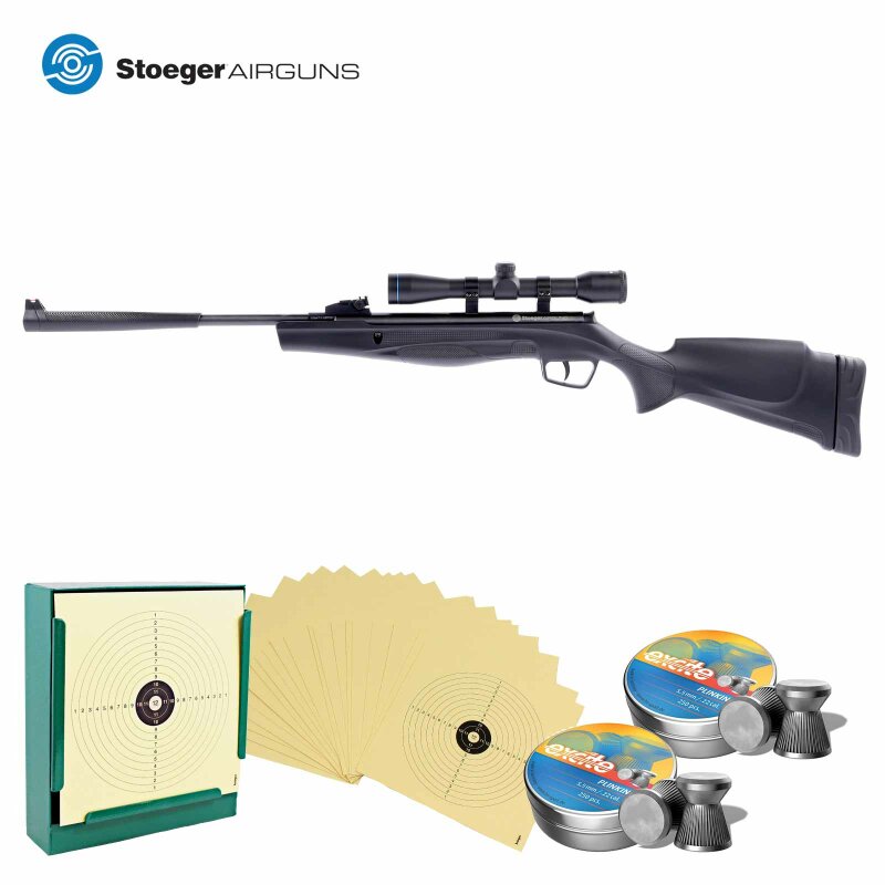 SET Luftgewehr Stoeger RX5 Combo inkl. Zielfernrohr 4x32 Black 5,5 mm (P18)