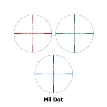 4komma5 Zielfernrohr 4x32 Mildot Absehen beleuchtet 3 Farben