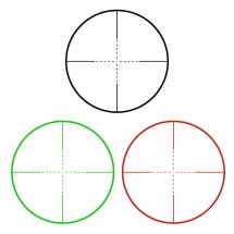 4komma5 Zielfernrohr 4-16x44 Mildot Absehen beleuchtet mit 11 mm Montagen